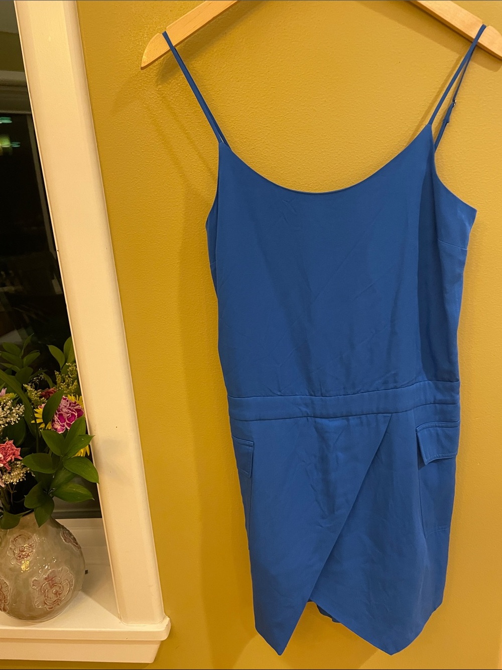 NWOT 1. State Royal Blue Spaghetti-Strap Romper